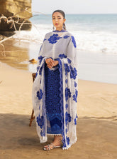 Zainab Chottani 1101 – Luxury 3PC Chikankari Embroidered Lawn Suit with Voile Dupatta
